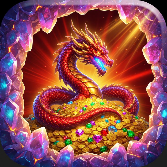 Dragon's Hoard Legend slot game art, fantasy theme
