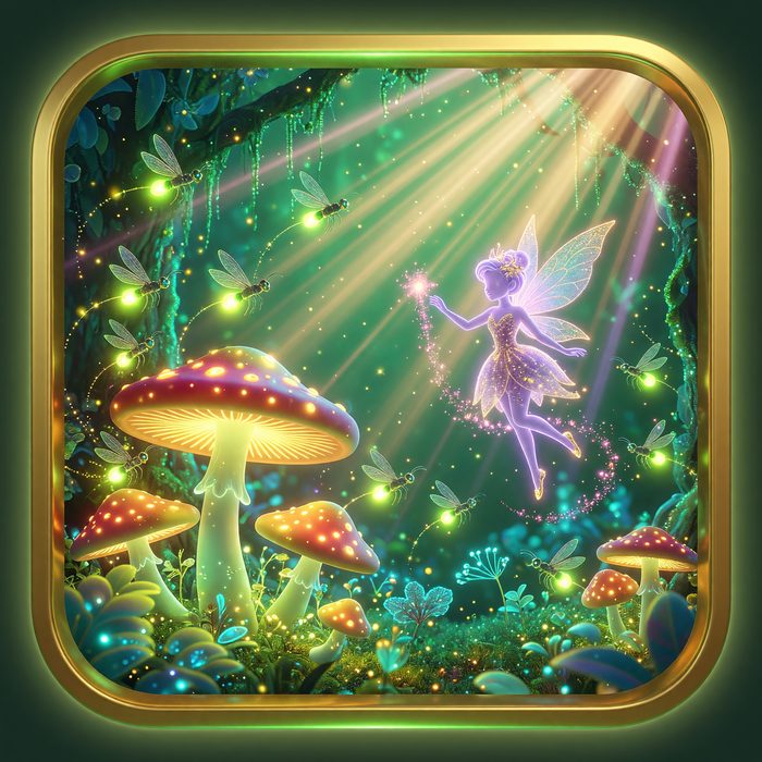 Enchanted Grove Magic slot game art, fairy tale theme
